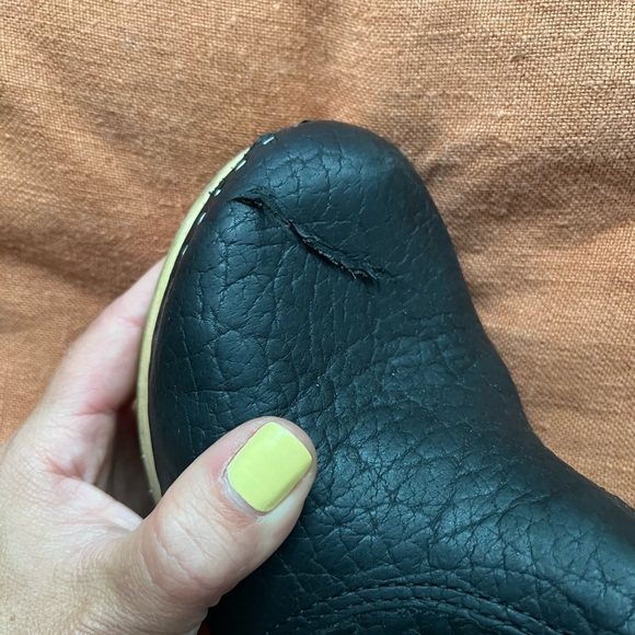 Black Leather Ankle Boots - Picture 2 of 4